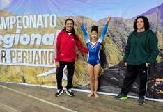 Promesa arequipeña de la gimnasia artística deja huella al competir