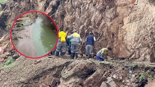 Riesgo latente por fisura de canal de riego en Mejía, tras desborde que afectó cultivos