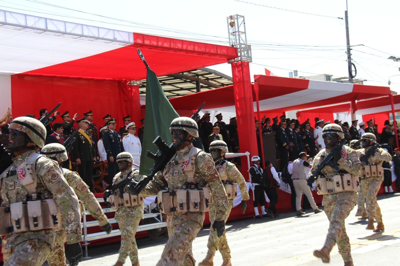 Gran Parada Cívico Militar en Arequipa por el 204.º Aniversario de la Independencia del Perú. Foto: GEC.