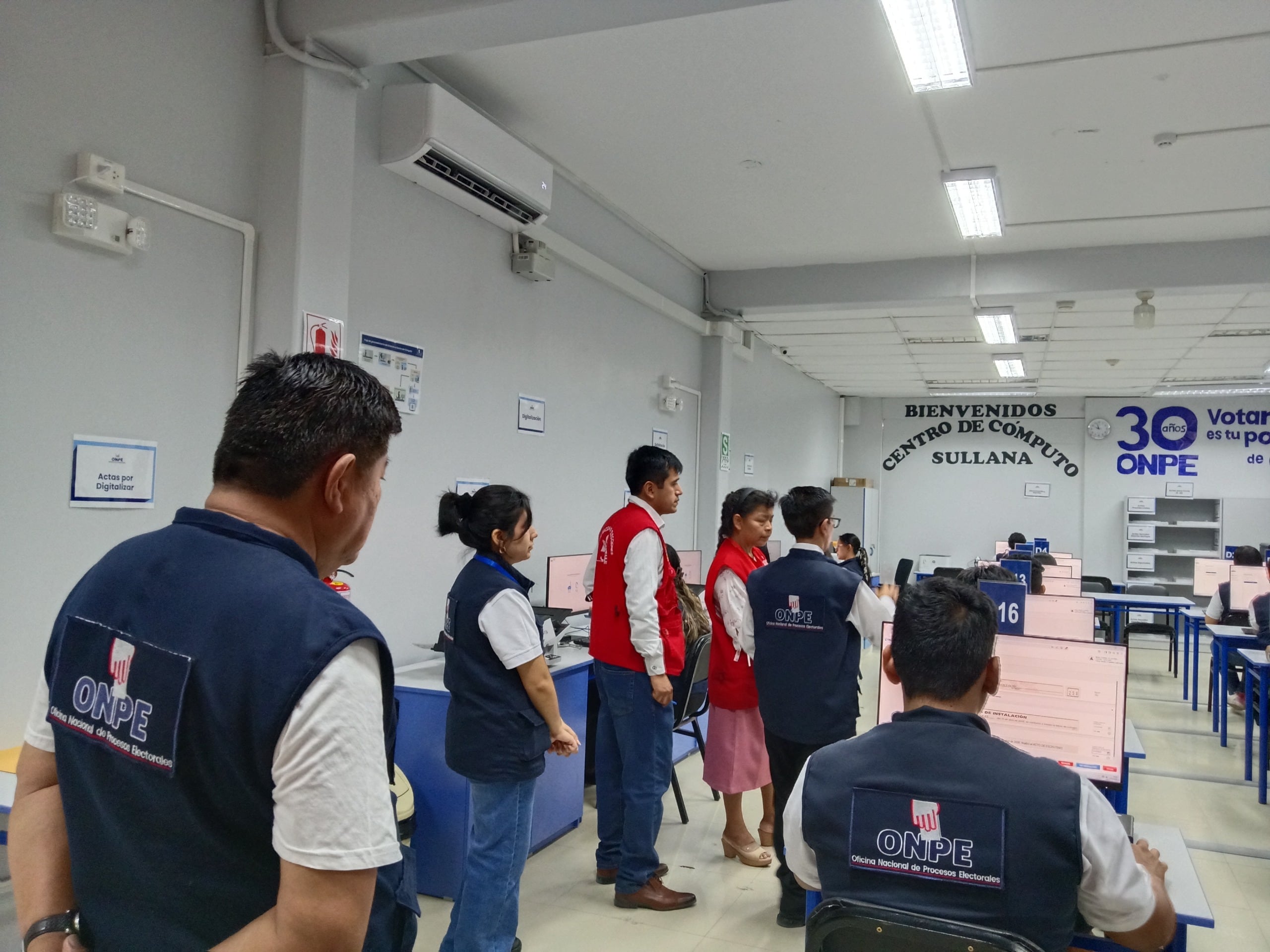 Simulacro oficial del Sistema de Cómputo Electoral en Sullana