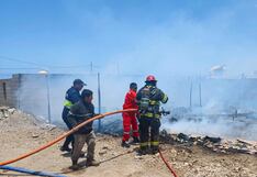 Nasca: voraz incendio deja en la calle a seis familias en distrito de Marcona