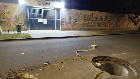 Trujillo: Ciudadano herido tras caer en buzón sin tapa (VIDEO)