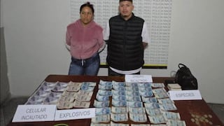 Pisco: detienen a dos sospechosos con explosivo y dinero que sería de la extorsión