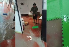 Pisco: padres se ven obligados a drenar guardería tras inundación en Túpac Amaru Inca