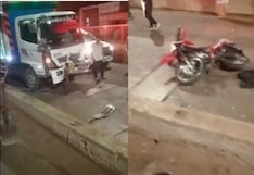 Chiclayo: un fallecido y dos heridas graves tras choque entre moto y camión en JLO