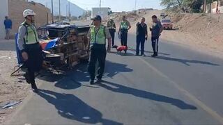 Una comerciante fallecida y tres heridos deja choque de mototaxis en Arequipa