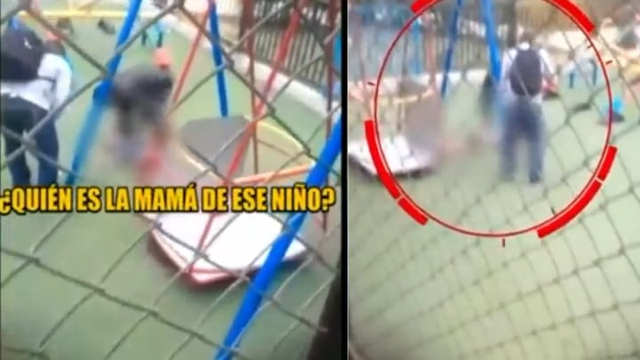 Niño sube a columpio, cae y fallece. Foto: ATV Noticias