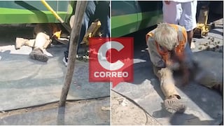 Nasca: ómnibus aplasta mano de llantero mientras realizaba mantenimiento en Marcona