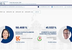 Segunda vuelta electoral: Keiko Fujimori supera a Roberto Sánchez en el distrito de Arequipa