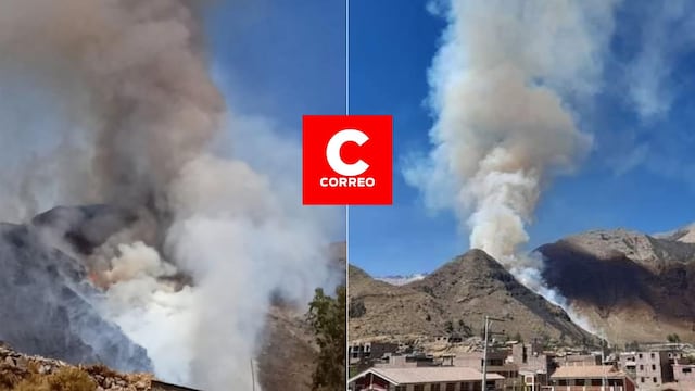 Arequipa: Nuevo incendio forestal pone en alerta a pobladores de Caylloma