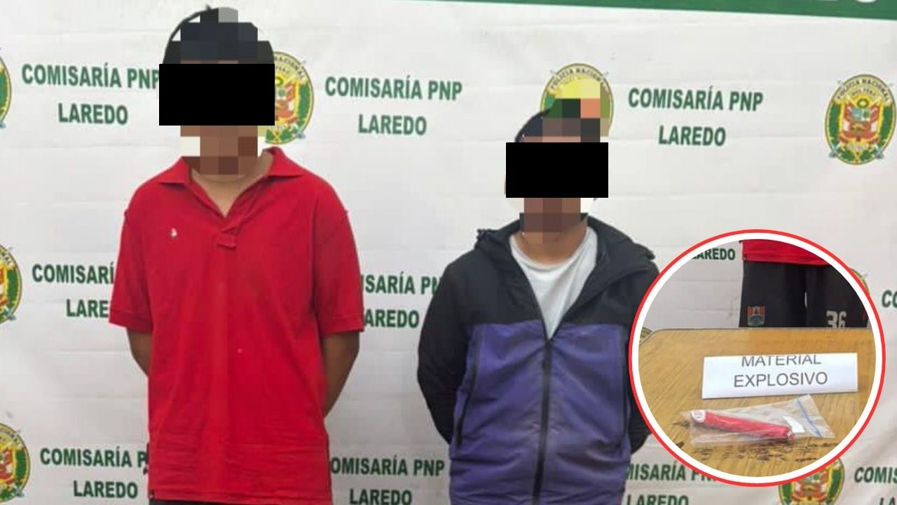 Policía los intervino durante operativo en el distrito de Laredo. (Foto: PNP)