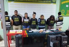 Piura: Caen cinco sujetos con armas de fuego y droga en Sullana