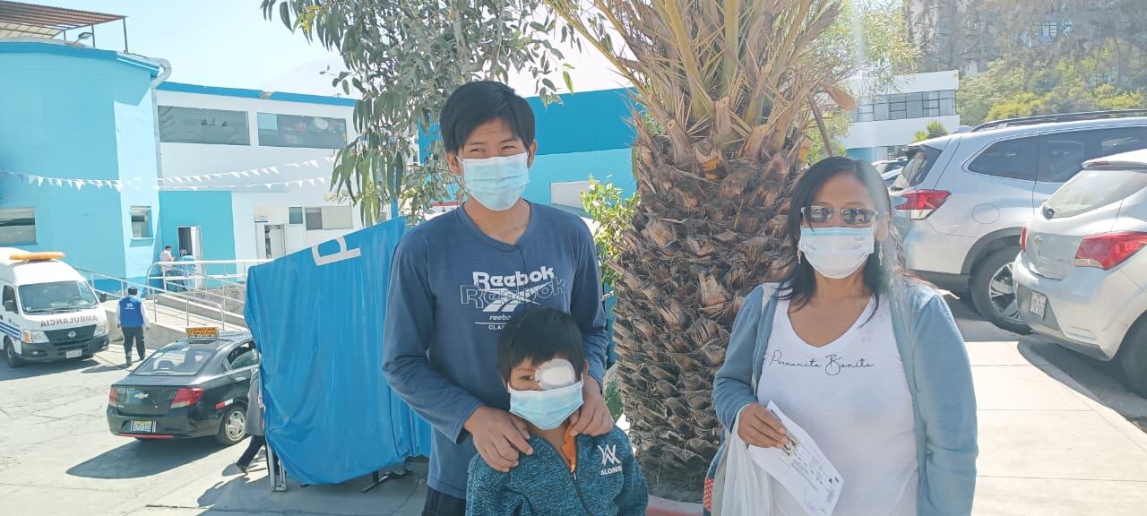 Familia de Arequipa pide apoyo para que menor no pierda la vista tras ataque de perro. (Foto: Pedro Torres)