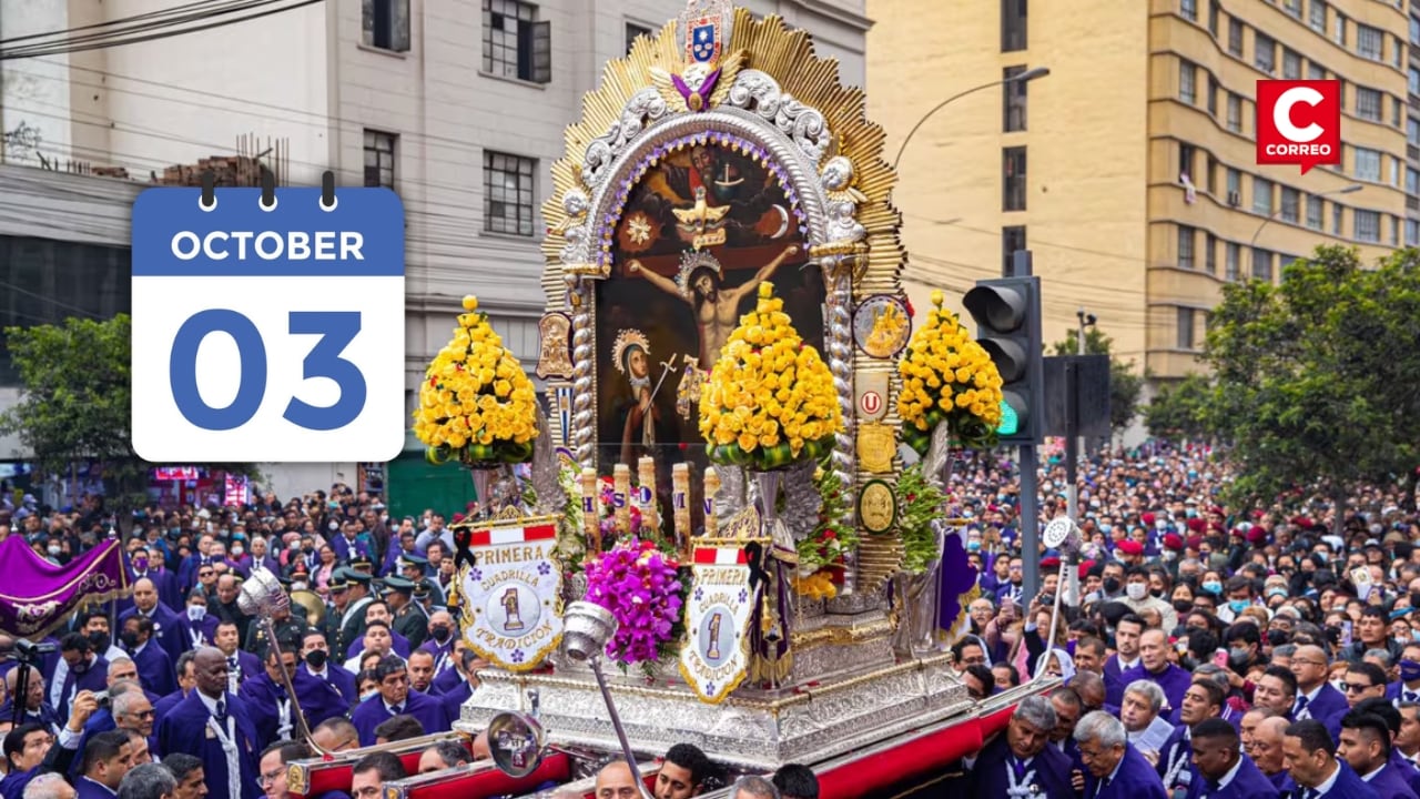 Señor de los Milagros 2026: conoce las fechas y rutas de las cinco procesiones en Lima. Composición: Diario Correo.