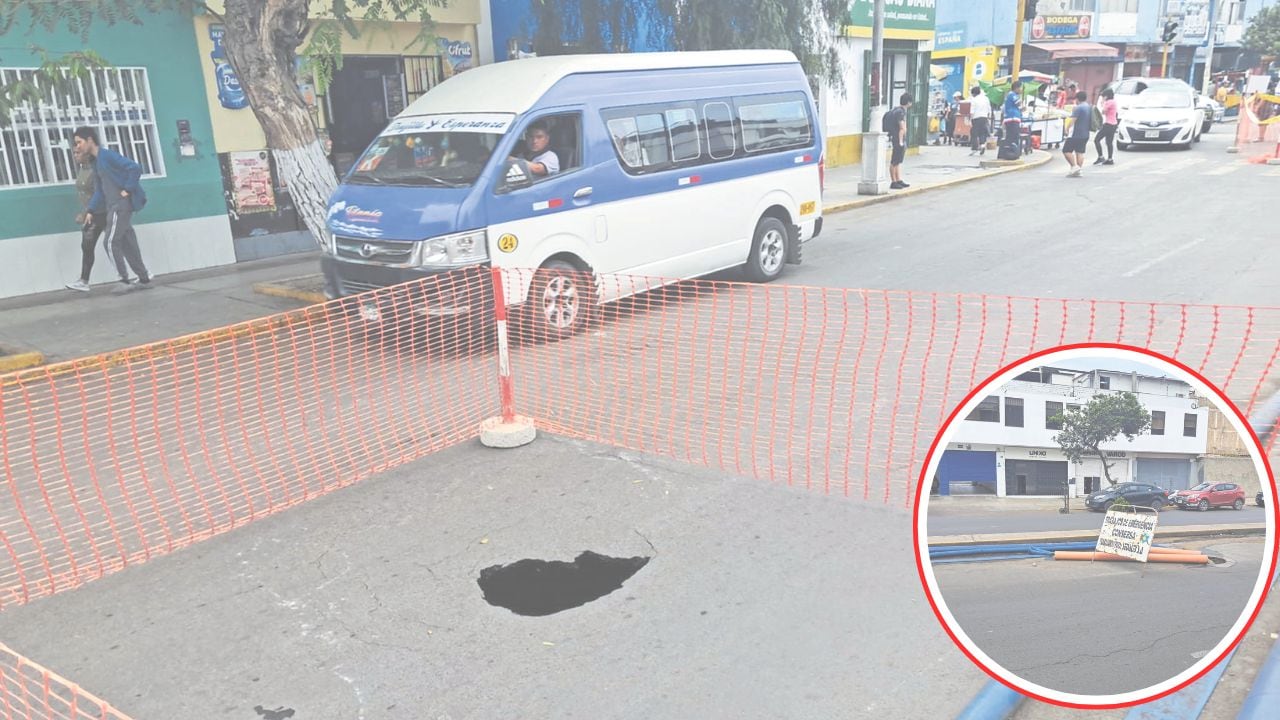 El último miércoles, en la cuadra 13 de la avenida España, se reportó otro enorme hueco en la vía. Es el cuarto que aparece en menos de una semana.