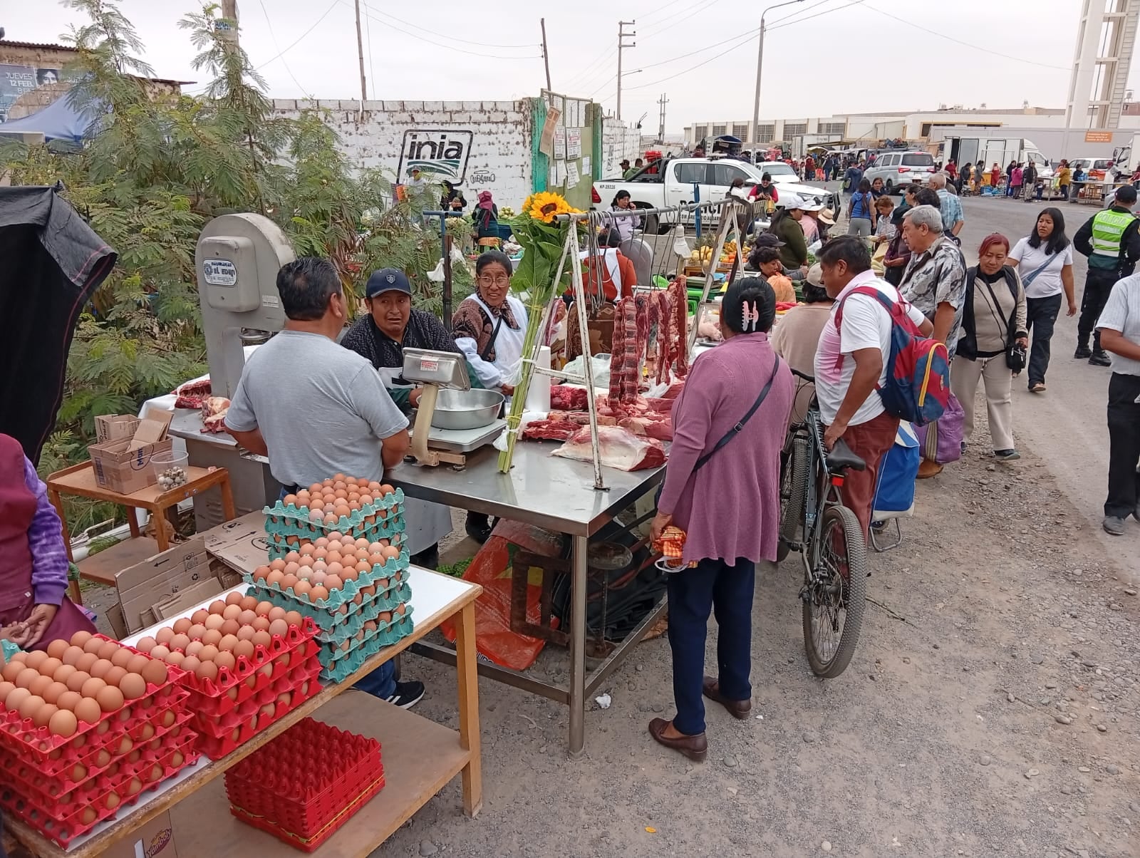 A lo largo de la avenida Collpa expendieron sus productos. (Foto: Adrian Apaza)
