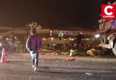 Punta Negra: Camión cargado de verduras se vuelca en la Panamericana Sur