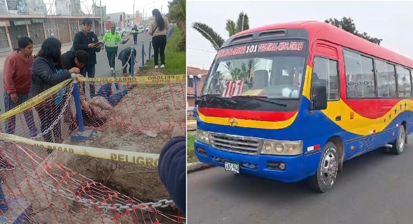 Hombre arrollado quedó en zona restringida por obra y el minibús de ruta 101 fue intervenido