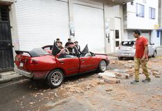 Independencia: Vehículos estacionados en la vía pública afectados tras sismo (FOTOS)