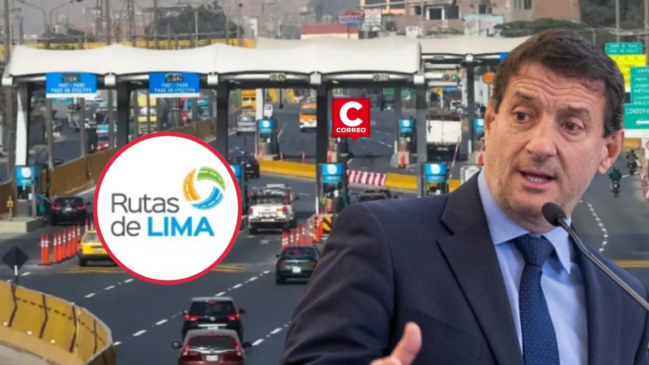 Reggiardo descarta cobro de peajes a corto plazo en Panamericana Sur y Norte tras salida de Rutas de Lima. Composición: Diario Correo.