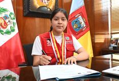 Joven estudiante se convierte por un día en la “Alcaldesa de Piura”