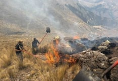 Incendios forestales en Ayacucho: Ejército combate el fuego en varios sectores de Huanta