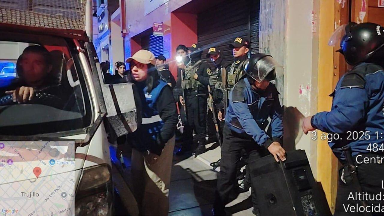 Municipalidad de Trujillo y Policía realizan operativo.