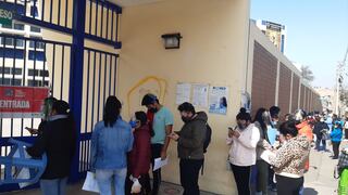 Desorden en vacunación a menores de 17 años en Tacna