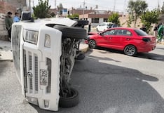 Choque de vehículos deja un herido en Arequipa