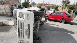 Choque de vehículos deja un herido en Arequipa