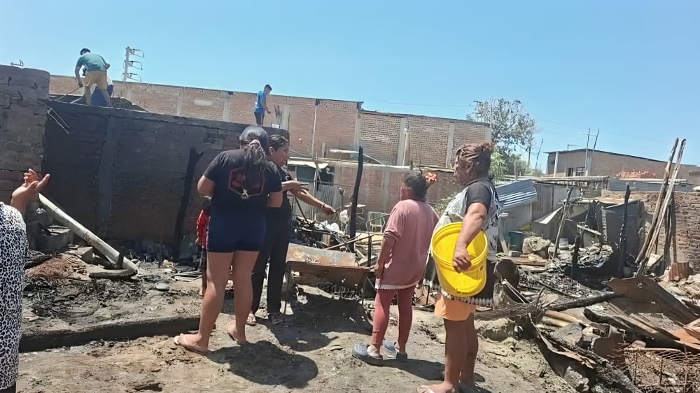 Varias familias damnificadas.