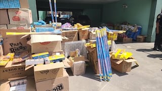 Trujillo: Policía decomisa pirotécnicos valorizados en S/ 70 mil en Tacora