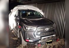 Policía recupera camioneta robada por pistoleros a una pareja de ancianos en Arequipa