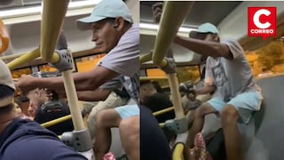 Pasajero del Metropolitano desarma baranda de seguridad en plena ruta