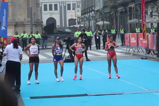 José Jerí inicia la maratón 42K de los Juegos Bolivarianos. (Foto: Jesús Saucedo / GEC)