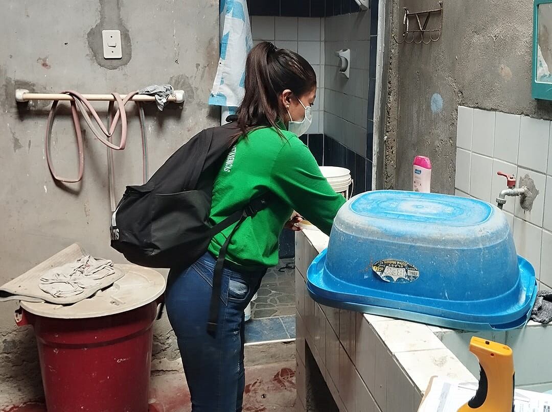 Brigadas de salud intervienen viviendas de Castilla para eliminar huevos y larvas del zancudo del dengue