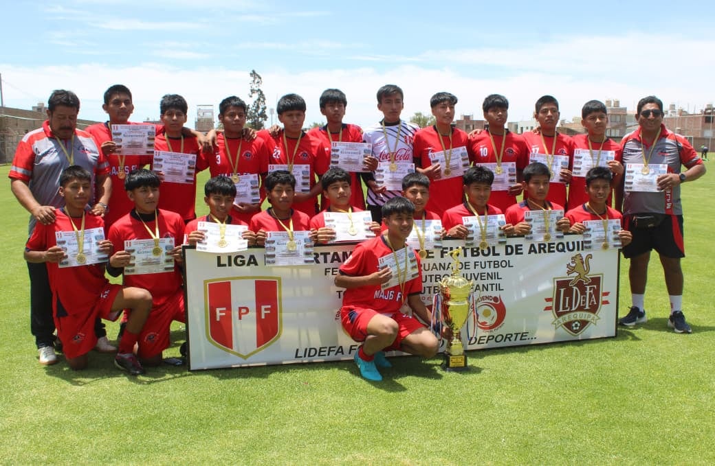 Majes Fútbol Club, campeón Sub-15 en Torneo Federación en Arequipa. (Foto: Álvaro Figueroa/@photo.gec)