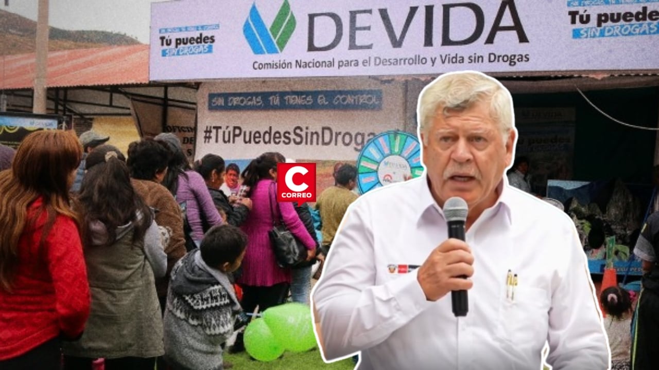 Exministro del Interior Hugo Begazo asume liderazgo de Devida tras designación del Ejecutivo. Composición: Diario Correo.