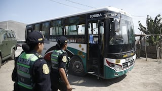 Refuerzan seguridad en buses de transporte ante presunta extorsión a empresa (GALERÍA)