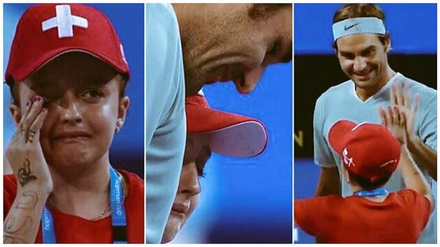 Roger Federer y su amable gesto ante niña que lloró al conocerlo (VIDEO)