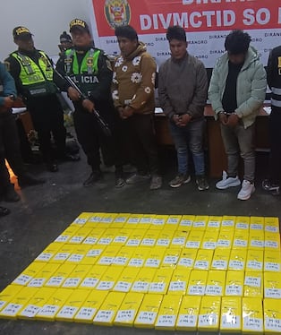 La PNP señala que los detenidos formarían parte de la organización “Los Telemáticos de San Román”.