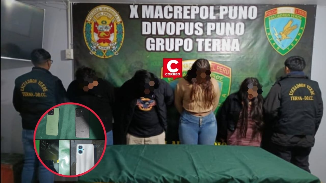 Puno: PNP captura a “Los Babys de Melgar” tras dejar inconsciente a un hombre durante un asalto. Composición: Diario Correo.