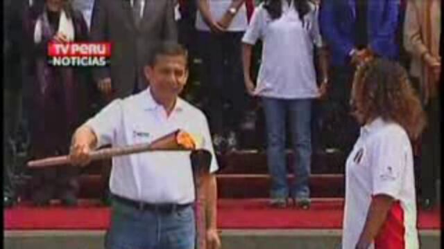 Humala encendió el pebetero de los Juegos Bolivarianos de Playa