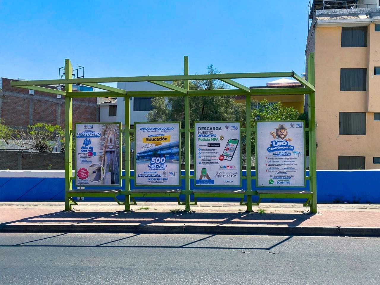 Municipalidad de Arequipa gana arbitraje por paraderos del SIT. Foto: MPA.