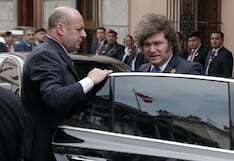 Javier Milei llega a Palacio de Torre Tagle para reunirse con Keiko Fujimori horas antes de la investidura
