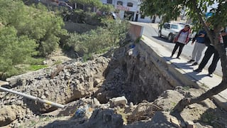 Otro puente en riesgo de colapsar en Cayma tras deslizamiento de tierra