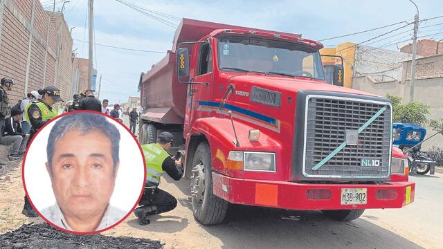 Lambayeque: Anciano pierde la vida tras ser arrollado por volquete