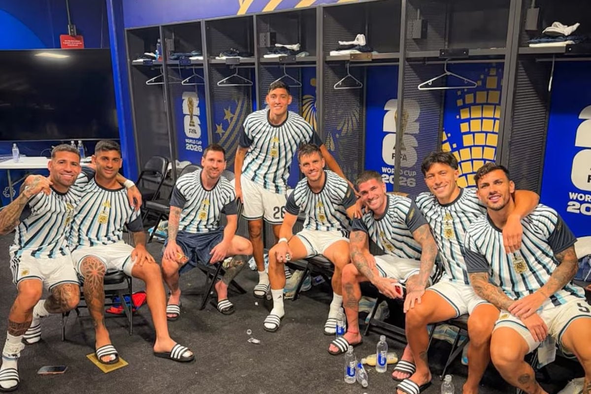Argentina celebró la clasificación con un emotivo mensaje para Messi que se volvió viral. Foto: Nicolás Otamendi/Instagram