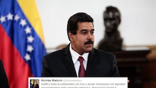 Nicolás Maduro promete respuesta a "agresión" contra Evo Morales