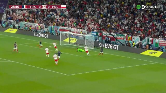 Giroud falló la más fácil: llegó solo, pero no pudo poner el 1-0 de Francia vs. Polonia (VIDEO)
